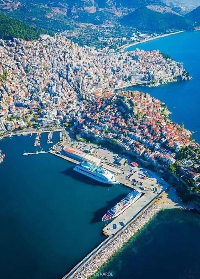 Ferienwohnung Seaview Kavala Port Exterior foto